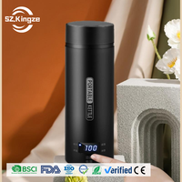 Kingze Nouveautés Bouilloire à thé et café personnalisée Bouilloire électrique portable de 0,5 L avec 4 contrôles de température
