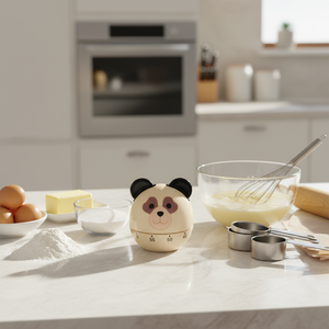 Minuteur en forme d'ours de dessin animé, compte à rebours de 60 minutes, minuteur de cuisine manuel en forme d'animal - Product Image 1