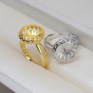 Anillo Femenino Hecho a Mano con Perlas de 10-11 mm, Base de Plata S925, Soporte de Oro de 14K, Accesorios de 3 mm - Product Image 2