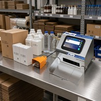 Imprimante à jet d'encre statique de bureau Willita à commande tactile, prend en charge l'impression statique de codes QR et de codes-barres sur les emballages