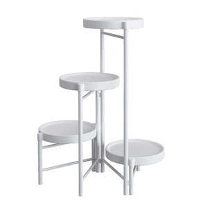 Nuevo hogar <span class=keywords><strong>apartamento</strong></span> 3-4 niveles Metal maceta decoración soporte blanco negro pantalla para balcón decoración polvo recubierto de hierro - Product Image 5