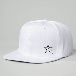 Hot Sale Star Embroidered <b>Flat</b> Bill Snapback <b>Cap</b> Cotton Hip Hop Baseball <b>Cap</b> For <b>Men</b> Women - Product Image 5