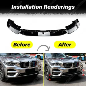 Pour X3 G01 Pré-LCI 2018 2019 2020 2021 – Accessoires de Décoration et Protection du Lèvre Inférieur du Pare-chocs Avant Automobile - Product Image 2
