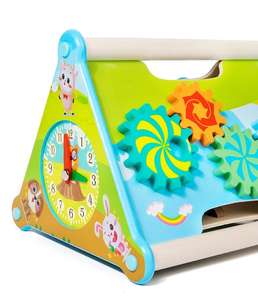 Triángulo de Actividades de Madera de 5 Lados, Centro de Juego Educativo Montessori para Niños Pequeños - Product Image 3