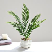 Plante artificielle en soie Areca Palm, verdure en pot, décoration intérieure, bonsaï réaliste, ornements d'intérieur, fabricant direct