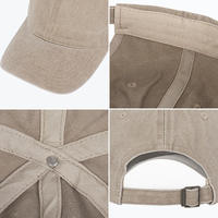 OEM geborduurde LOGO gewassen baseballcap distressed dad golf pet