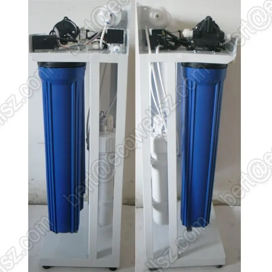 Purificador de agua Ro comercial, sistema de ósmosis inversa, Gran Azul, 200 ~ 600GPD