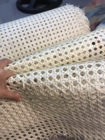Nouveau Rouleau de 15m de Tressage en Rotin Naturel de Haute Qualité Grade AA, Style Séché du Vietnam, avec Cœur en Bambou, pour Usage en Mobilier, Marque VIET STARLIGHT