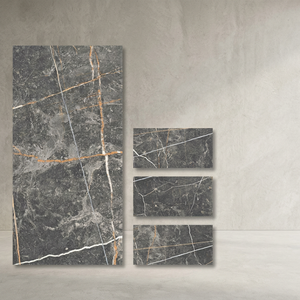 Carreaux de sol en céramique Route Beige 60x120cm, carreaux de mur en porcelaine émaillée 600x1200mm pour salle de bain de villa moderne - Product Image 1