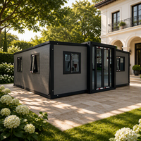 Maison conteneur préfabriquée extensible moderne de 20 pieds ou 30 pieds, maison modulaire personnalisée avec des configurations de 1, 2 ou 3 chambres
