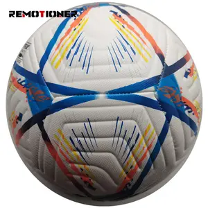 Stock prêt Logo personnalisé officiel taille 5 4 ballon de football en PU entraînement professionnel Match de football en PU