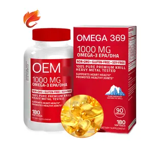 Dietary Supplement fish oil omega 3 6 9 softgels soft gels capsules OEM 500mg private label