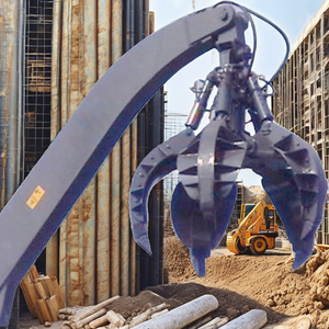 ถังขุดเหล็กไฮดรอลิกสำหรับขุดเปลือกส้มเครื่องขุดแบบใหม่กรงเล็บสี่เศษโลหะการก่อสร้าง - Product Image 3