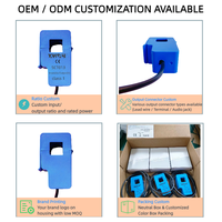 Transformador de Corriente de Núcleo Dividido SCT013 100A 50mA Relación de Transformación 1:2000 Precisión 1% Núcleo de Ferrita 50Hz-1kHz Cable Blindado Gratuito