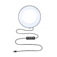 Zomei Zm100 6" 16cm Anneau lumineux en plastique à température de couleur réglable (Support trépied et support de téléphone portable, CRI élevé 95)