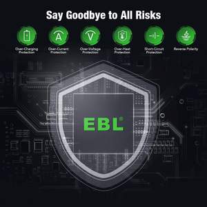 Cargador de Baterías Universal EBL 18650 con Funciones de Descarga y Prueba, Corriente de Salida de 5A, Puerto de 3.6V/3.7V/3.85V para Uso con Micrófono - Product Image 5
