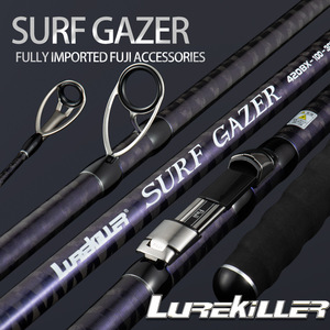 Canne à pêche longue portée Lurekiller <span class=keywords><strong>japonaise</strong></span> 4,5 m en carbone avec anneaux de guidage KW et poignée EVA, idéale pour la pêche en mer et la pêche à la carpe. - Product Image 2