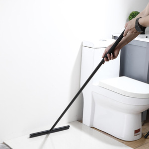 Grattoir de sol noir épaissi en aluminium et silicone avec manche doublé, écologique, pour salle de bain, vitres et fenêtres - Grande Vente - Product Image 3