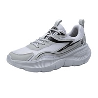 Chaussures de course en gros ODM OEM, baskets décontractées légères à semelle épaisse, respirantes en maille pour la marche quotidienne des hommes