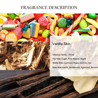 Huile Parfumée Unique Vanille pour la Peau, Huiles Essentielles Douces Vanille Bois de Santal Agarwood Benjoin pour la Fabrication de Diffuseurs à Bâtonnets