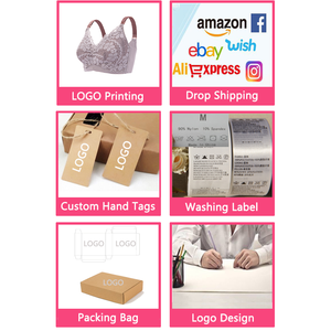 Tallas grandes de EE. UU. 36 38 40 42 44DE Copa Venta al por mayor Copa de látex cómoda Pecho grande Mujeres embarazadas Sujetador de lactancia de maternidad de encaje - Product Image 6