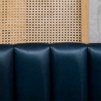 High-End-Luxus-Sofas itz halbrunder Stand Sofa Holz Restaurants tände Holz kabine Sitz für Club