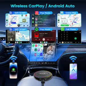 Moniteur bébé multi-fonctions 4 en 1, dongle 256 Go, Android Auto, caméra de siège arrière, caméra pour animaux de compagnie, CarPlay, vision nocturne HD, adaptateur CarPlay sans fil - Product Image 3
