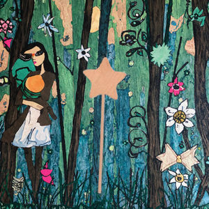 HT Ecológico, Letrero de Pared para Área de Juegos de Madera de Haya con Diseño de Oso Waldorf, Flor y Estrella, Tallado con Efecto de Sombra, Artesanía de Madera Hecha a Mano - Product Image 3