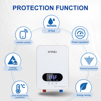 Chauffe-eau automatique sans réservoir pour salle de bain, ensemble mitigeur de douche, 220V 6KW, Cameroun