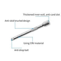 Barre d'extension à cliquet 1/4 ", 3/8 ", 1/2 " et adaptateur de douille 2 ", 3 ", 4 ", 5 ", 6 ", 10 " – Nouveauté !