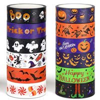 Ruban Washi d'Halloween, ruban adhésif décoratif pour scrapbooking, journalisation, planification, bricolage, emballage cadeau