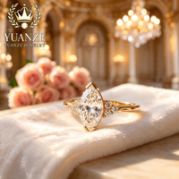 Bague en moissanite personnalisable en argent sterling S925 avec pierre précieuse, certifiée IGI, adaptée à diverses occasions