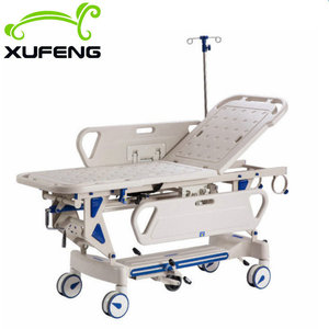 Lit d'hôpital médical Xufeng en plastique ABS et acier, hauteur réglable, capacité de charge 250 kg, pour soins d'urgence et de réanimation - Product Image 3