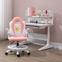 Nouvelle chaise de jeu rose ergonomique à hauteur réglable pour enfants bureau d'étude de lecture et d'écriture Table d'étude pour enfants meubles pour enfants