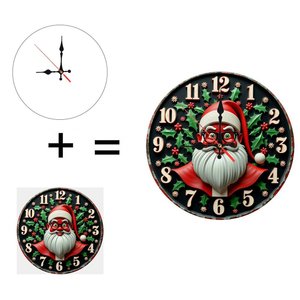 Round Wooden Wall <b>Clock</b> 25cm Quiet Movement Home Office Decor <b>Clock</b> - Product Image 6
