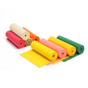 Bande de résistance plate en caoutchouc Gorden 0.55 0.6 0.65mm, rouleau de latex haute tension pour entraînement de force des bras et fitness - Product Image 1