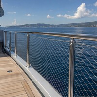 Filet de protection en câble métallique en acier inoxydable 316 de qualité marine, résistant à la corrosion, pour garde-corps de yacht et clôture de sécurité