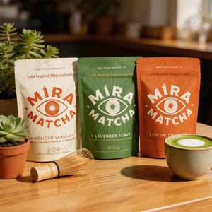 Bolsa de Plástico con Cierre Reutilizable y Personalizable con Impresión Digital, para Polvo de Matcha, con Logotipo de Marca, de YPAK - Product Image 1