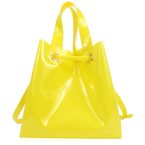 Sac fourre-tout en PVC avec logo personnalisé, imperméable, tendance, pour les voyages, la plage, les courses, simple et polyvalent - Product Image 3
