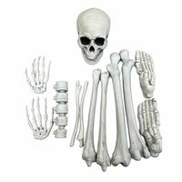 Corps humain réaliste d'Halloween avec 12 os, ensemble pour décoration de maison hantée, salle secrète, bar
