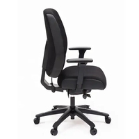 Chaise de bureau ergonomique moderne Chaise de travail de direction en tissu avec hauteur réglable Chaise d'ordinateur en maille pivotante