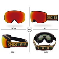 Lunettes de ski à verres toriques de haute qualité avec logo personnalisé lunettes de ski style lunette système magnétique lunettes de neige lunettes de soleil de snowboard d'hiver