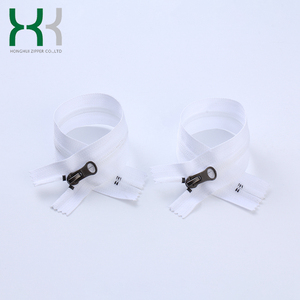 <span class=keywords><strong>HH</strong></span> <span class=keywords><strong>Marca</strong></span> 7 # Nylon Open-End Auto Lock Gris Cremalleras de cadena larga para prendas de vestir - Product Image 4