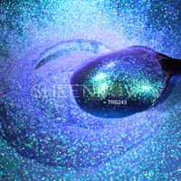 Sheenbow Paillettes Néon Holographique Multichrome Pigment Laser Caméléon Fard À Paupières Poudre Paillettes Poudre Libre pour Maquillage et Ongles