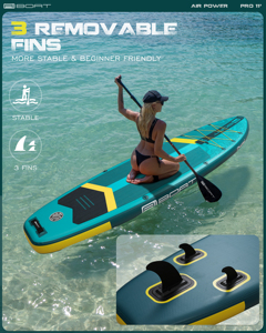 Vente en gros OEM <span class=keywords><strong>Stand</strong></span> <span class=keywords><strong>up</strong></span> <span class=keywords><strong>Paddle</strong></span> Board <span class=keywords><strong>gonflable</strong></span> 11 '* 34 "* 6" Planche de surf Dropshipping Surf Paddleboards avec siège de kayak de pêche - Product Image 4