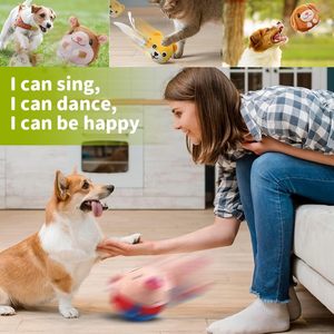 Nuevo Juguete Electrónico Interactivo para Perros con Forma de Cerdo de Dibujos Animados, Recargable por USB, Pelota Saltarina para Mascotas, Juguete de Peluche con Sonido para Perros - Product Image 5