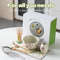 Geling 2025 Offre spéciale Coffret cadeau cérémonie Chasen Matcha Meilleur prix Bol à matcha en céramique avec bec verseur