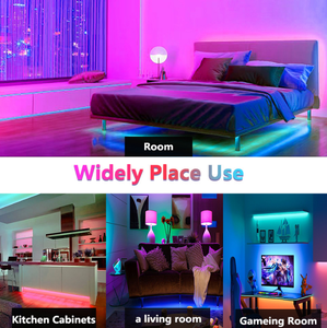 ชุดไฟ LED RGB 5050 พร้อมรีโมทบลูทูธ 44 ปุ่ม และควบคุมผ่านแอปสมาร์ทโฟน ซิงค์เพลง เปลี่ยนสีได้ - Product Image 5