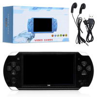 Konsol Genggam X6 Murah Layar 4.3 Inci Mendukung TV Out, Pemutar MP3 Film Kamera Portabel 8GB, Konsol Game Video X6