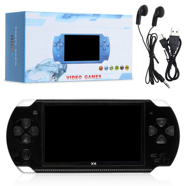 Cheap 4.3 Inch Screen Support TV Out X6 Handheld Console MP3 Movie Camera Portable 8GB Handheld Player X6 Video Game Console